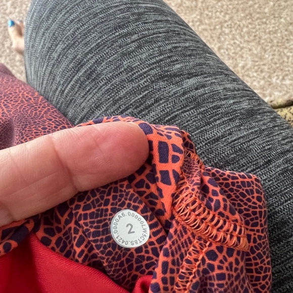 NWOT Lululemon Invigorate HR High Rise Tight 25” Crackle Graze Orange Size 2 - Picture 7 of 7